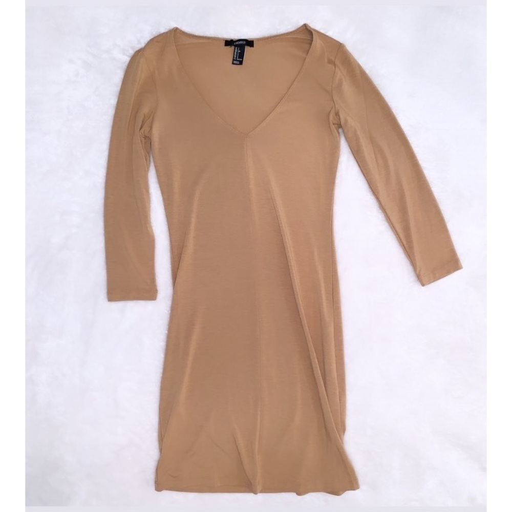 Forever 21 Tan Bodycon Dress